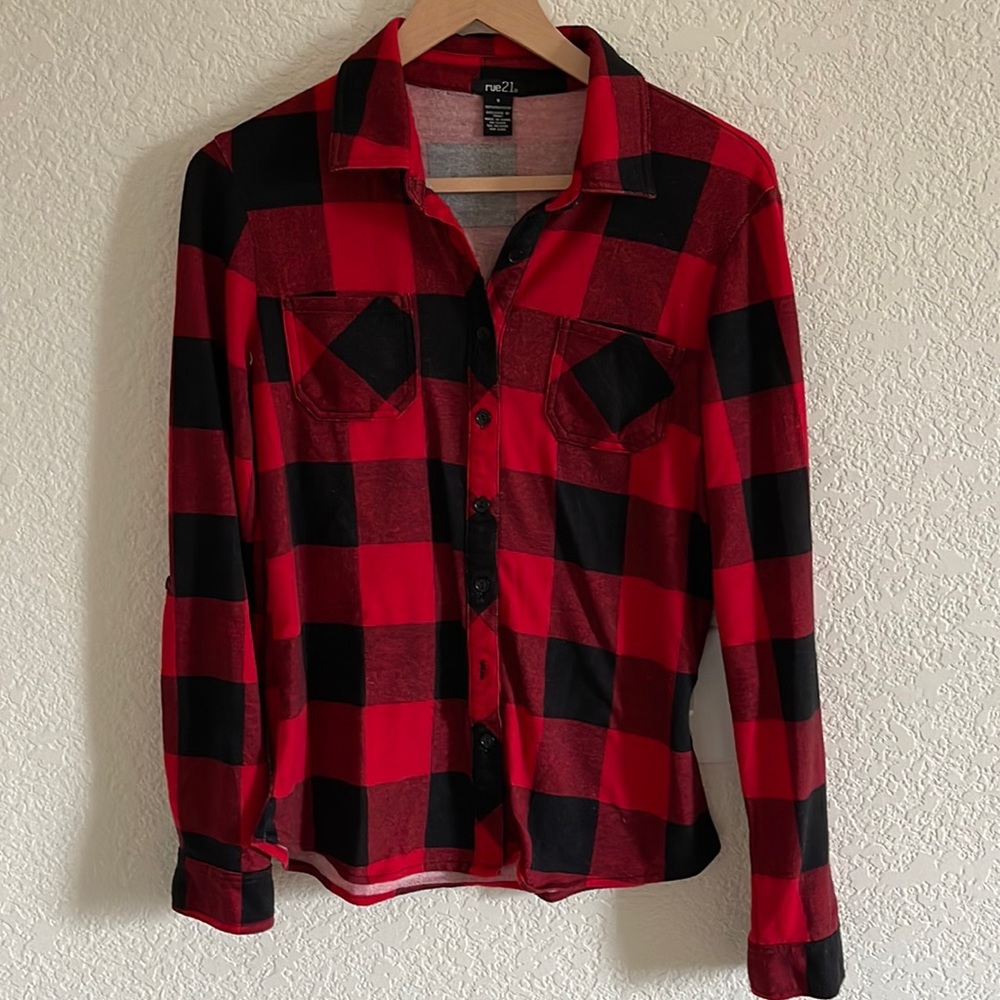 Buffalo Plaid Flannel - Size S